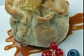 Baked apple in puff pastry