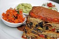 Black bean enchilada casserole