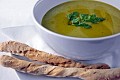 Minted pea soup